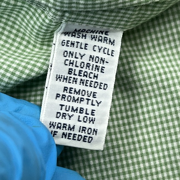 Polo Ralph Lauren Button Up Mens 3XB Big Green Mini Check Pony Preppy Shirt - Picture 8 of 13